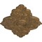 Ekena Millwork Piedmont Ceiling Medallion (Canopies up to 6 1/2"), 67 1/8"W x 48 5/8"H x 1 7/8"P, Rubbed Bronze CM67PERZS - alternate 4